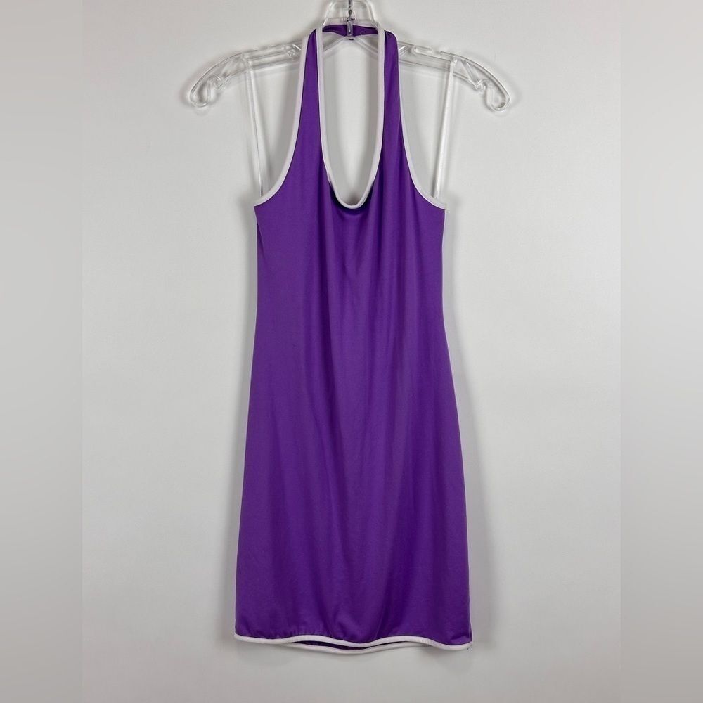 Women's Halter Neck Contrast Detail Bodycon Mini Dress